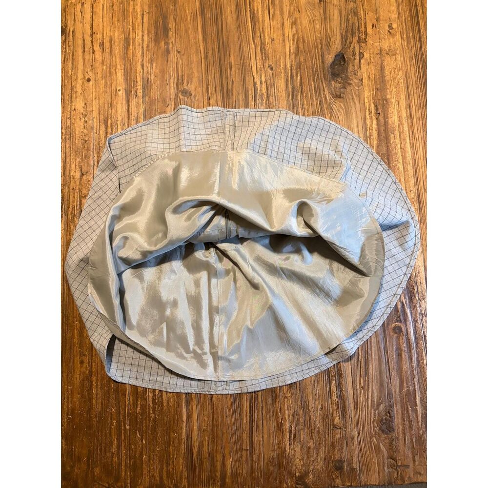 Lauren Ralph Lauren Gray Tattersall Check Fit & Flare Skirt Mini Size 4 - Picture 5 of 5